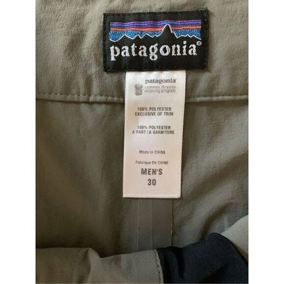 Patagonia Nylon Hybrid Board Shorts gray men's size 30 - Picture 3 of 5